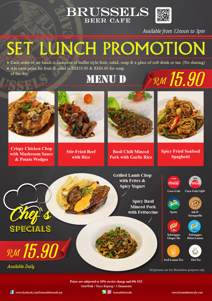 Brussels set lunch_Generic_Kepong, Setiawalk, 3 Damansara_14.8cm Euro