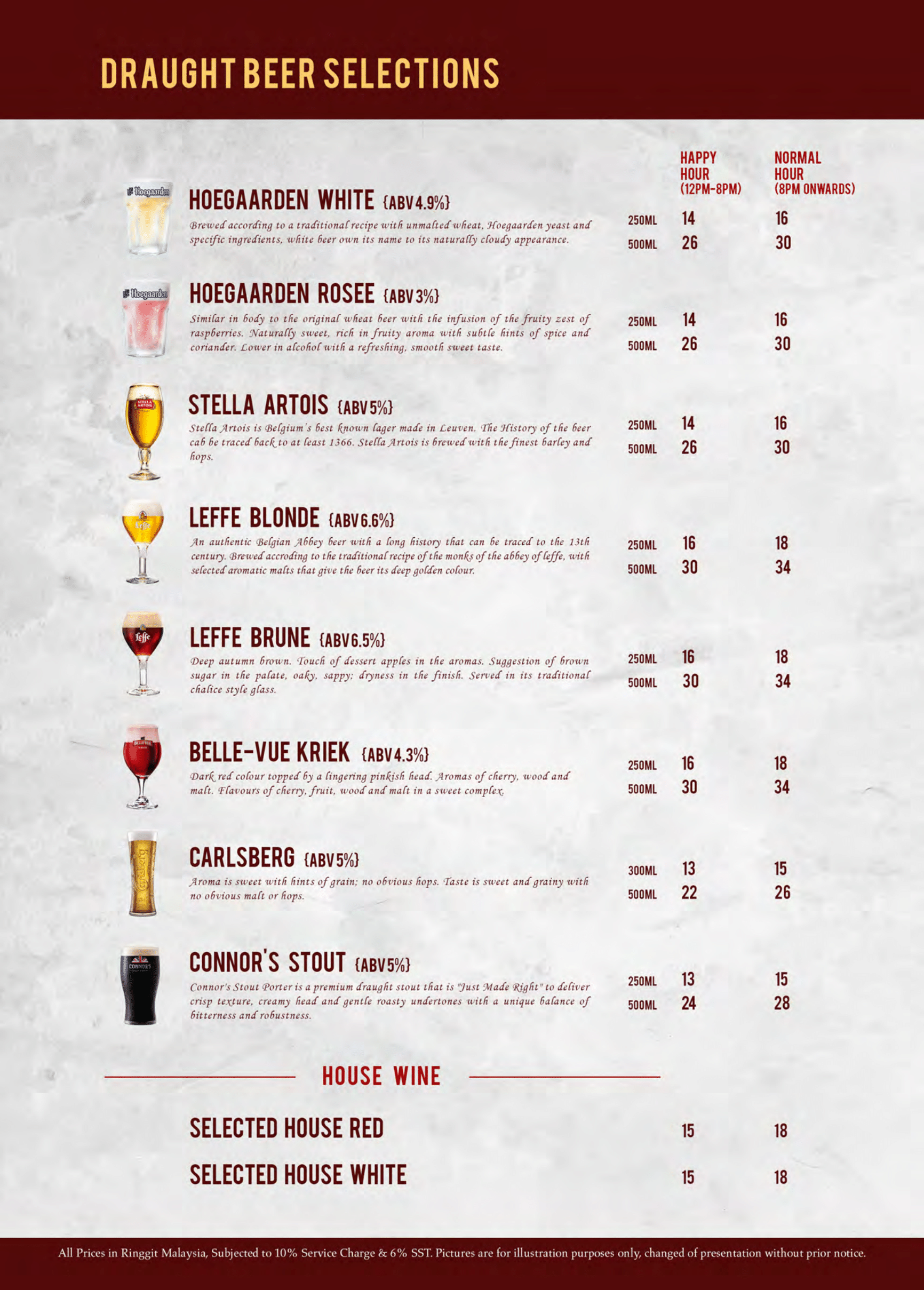Beverage Menu Euro Bier Koncepts Sdn. Bhd.
